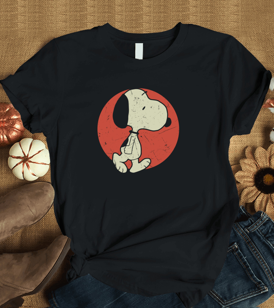 Snoopy Vintage Walking Circle T-Shirt