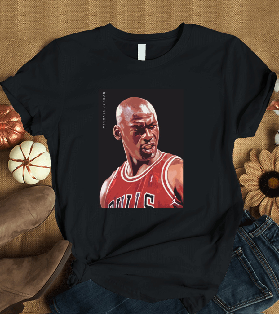 Michael Jordan Bulls Iconic Expression T-Shirt