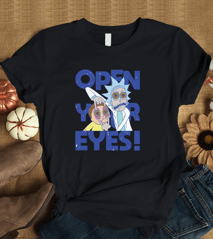 Open Your Eyes Rick and Morty Hypnotic Gaze T-Shirt