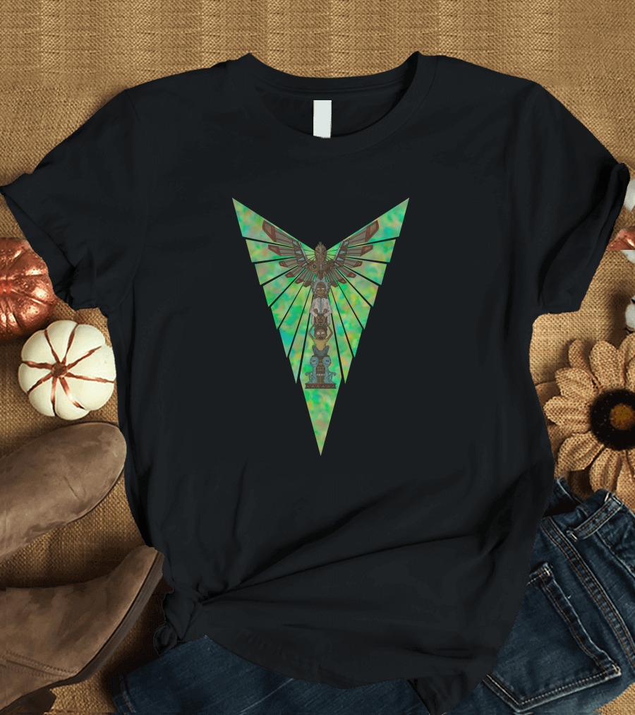 Phoenix Person Totem V-Shaped Rick and Morty T-Shirt