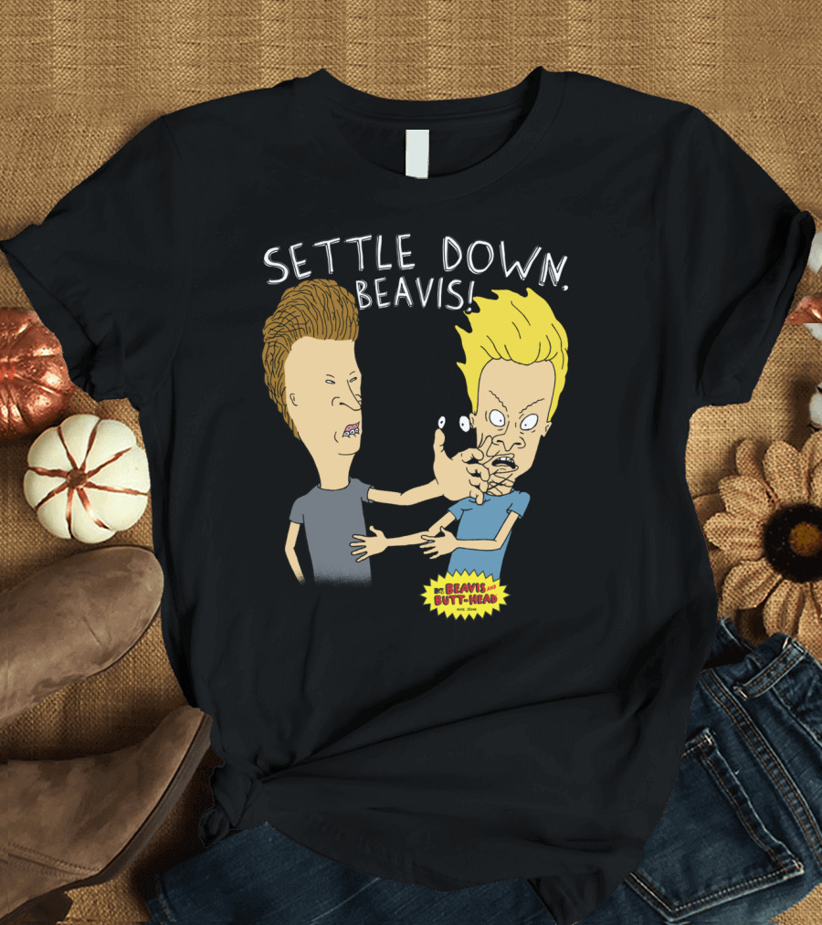 Settle Down Beavis Beavis And Butthead T-Shirt