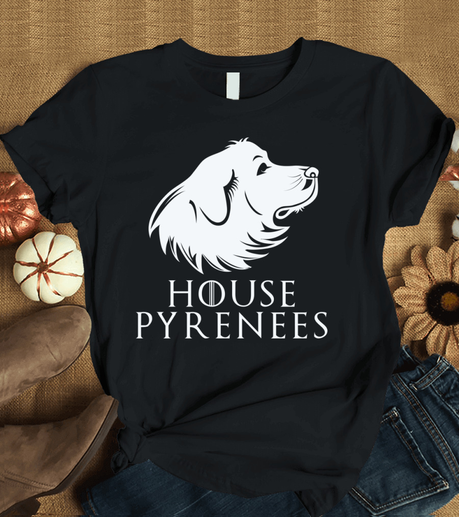 House Pyrenees Great Pyrenees Dog Profile T-Shirt