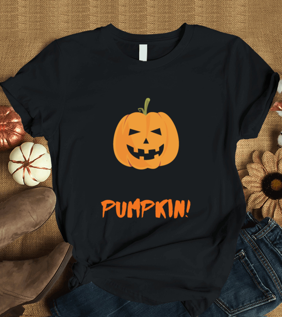 Hey There Pumpkin Halloween Bats Jack-O'-Lantern T-Shirt