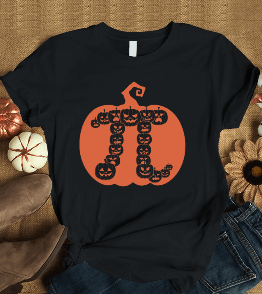 Pumpkin Pi Halloween Math Humor Jack-o'-Lanterns T-Shirt