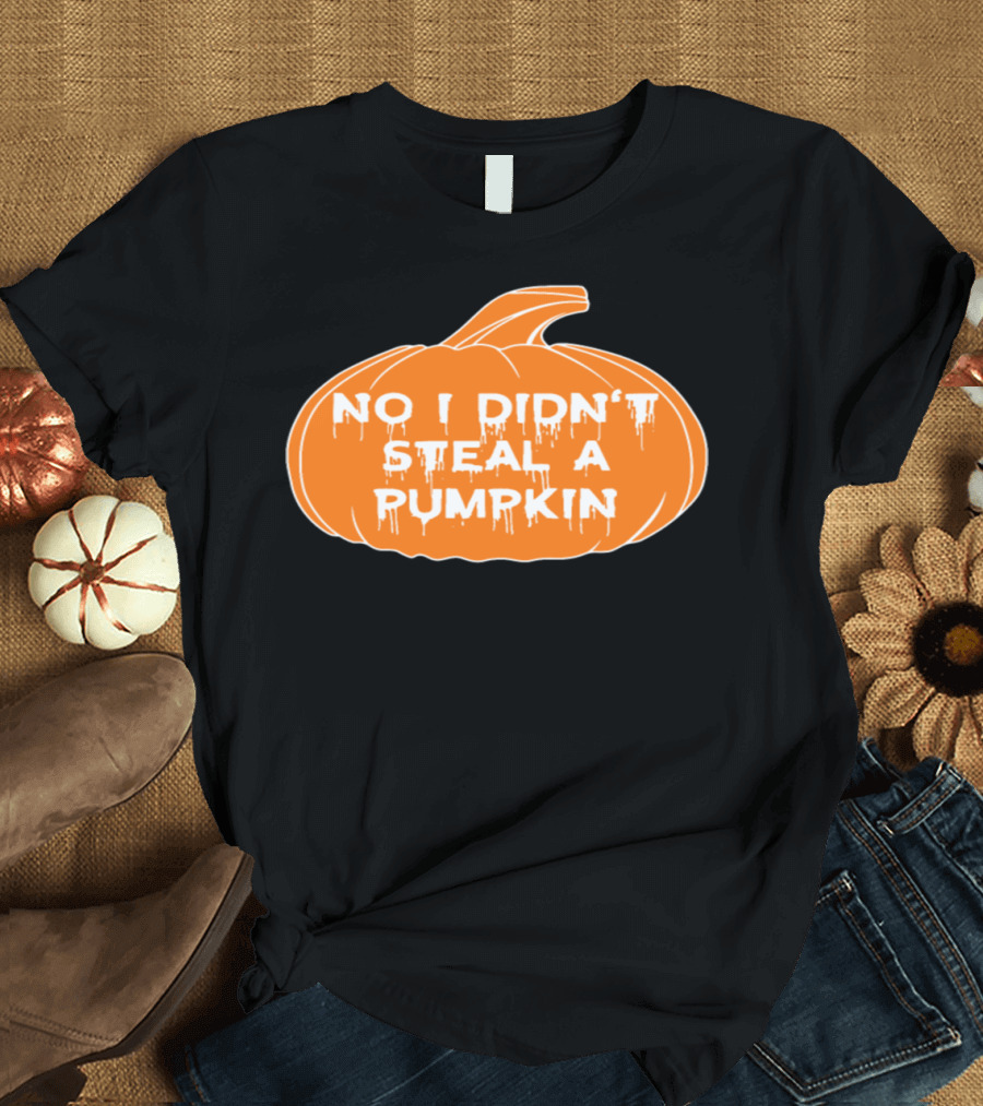 No I Didn't Steal A Pumpkin Halloween Pumpkin T-Shirt