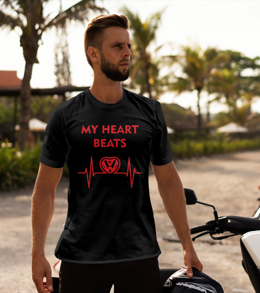 MY HEART BEATS VW Heartbeat T-Shirt