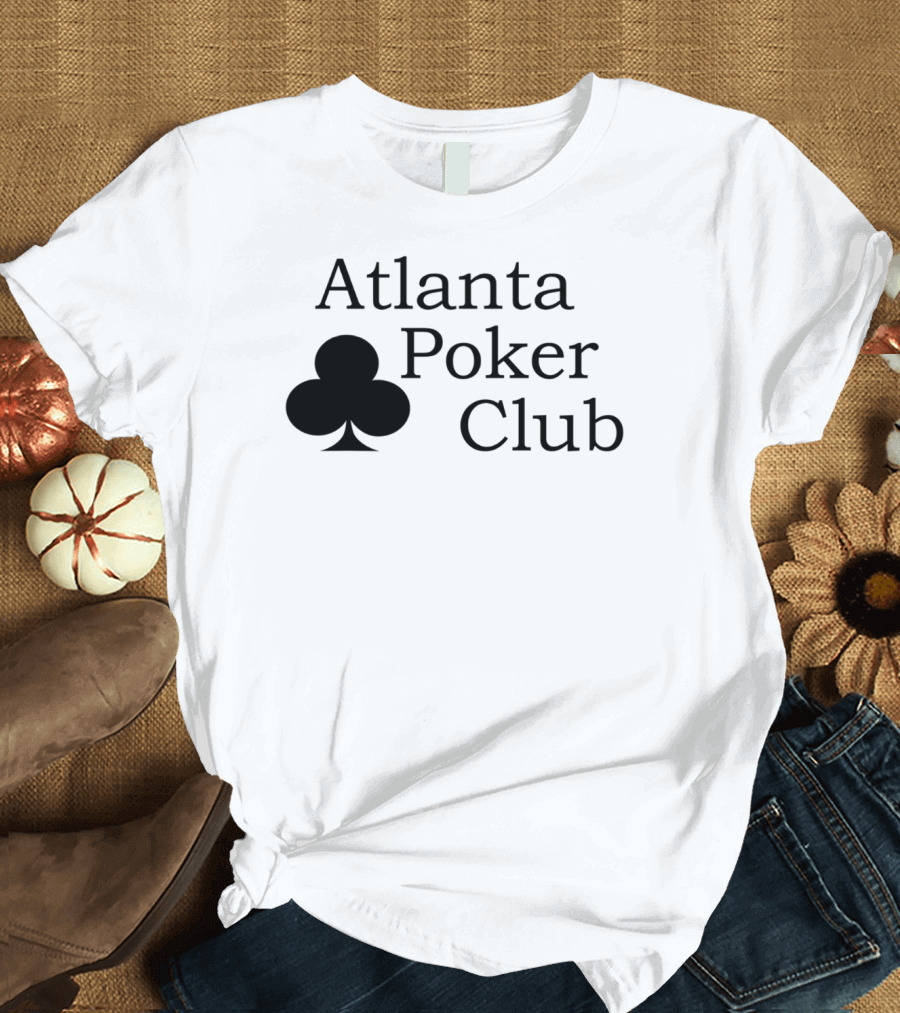 Atlanta Poker Club Playing Card Suit T-Shirt