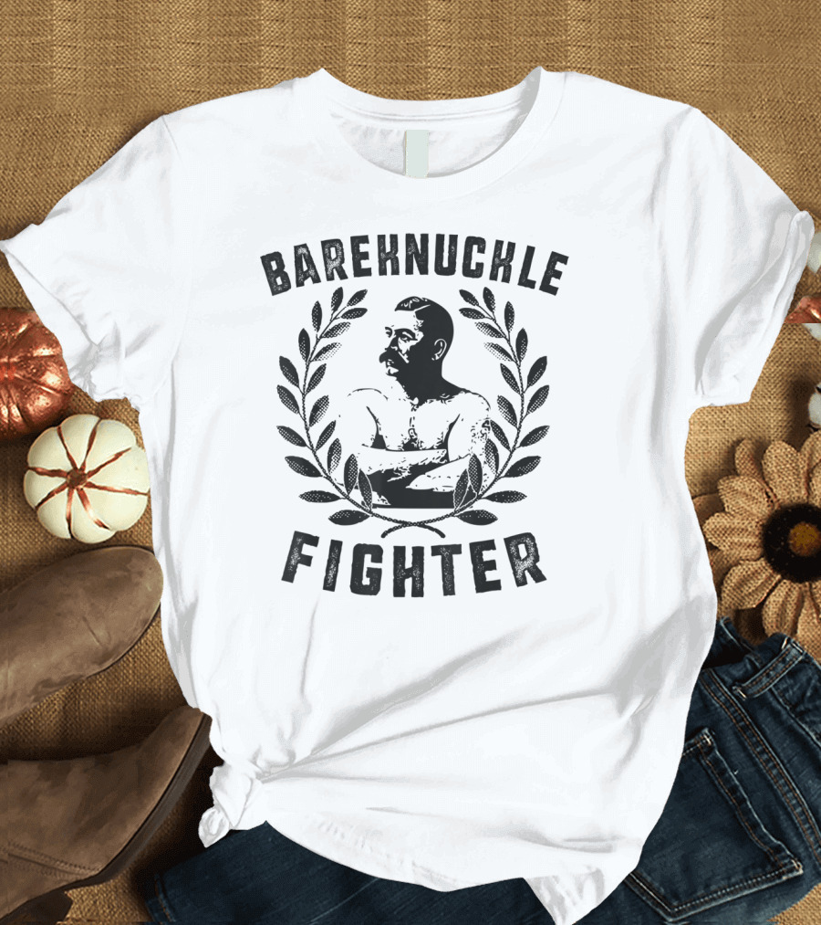 Bareknuckle Fighter Distressed Laurel Boxing T-Shirt