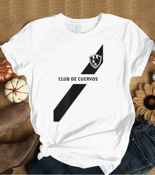T-Shirt: Club De Cuervos Iglesias Shield Emblem T-Shirt Club De Cuervos Iglesias Shield Emblem T-Shirt