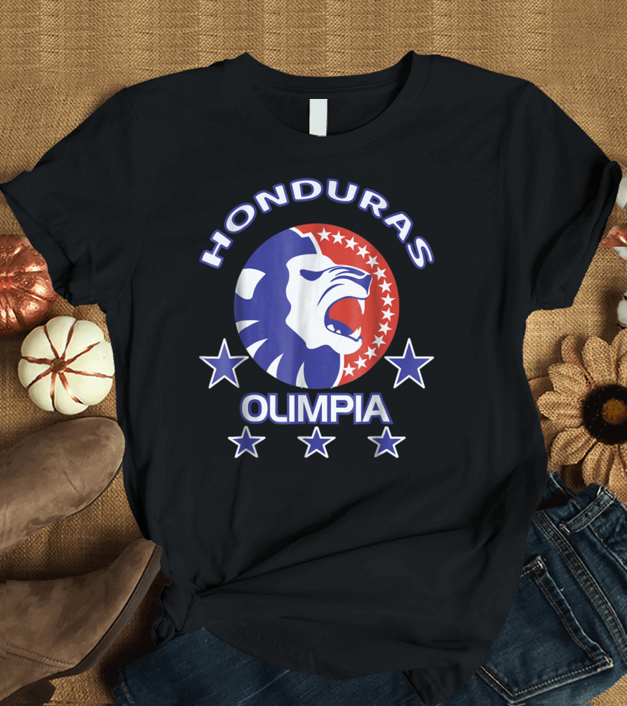 Honduras Olimpia Soccer Club Lion Stars Emblem T-Shirt