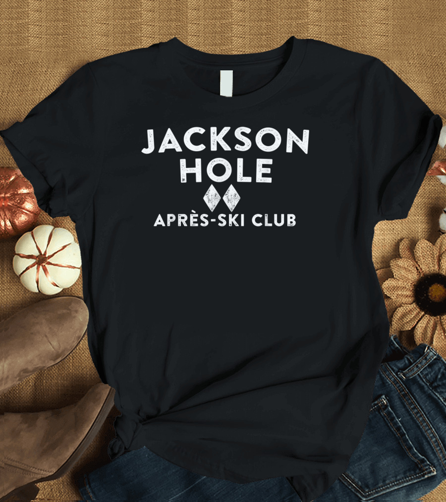 Jackson Hole Après-Ski Club Double Diamond Skiing T-Shirt