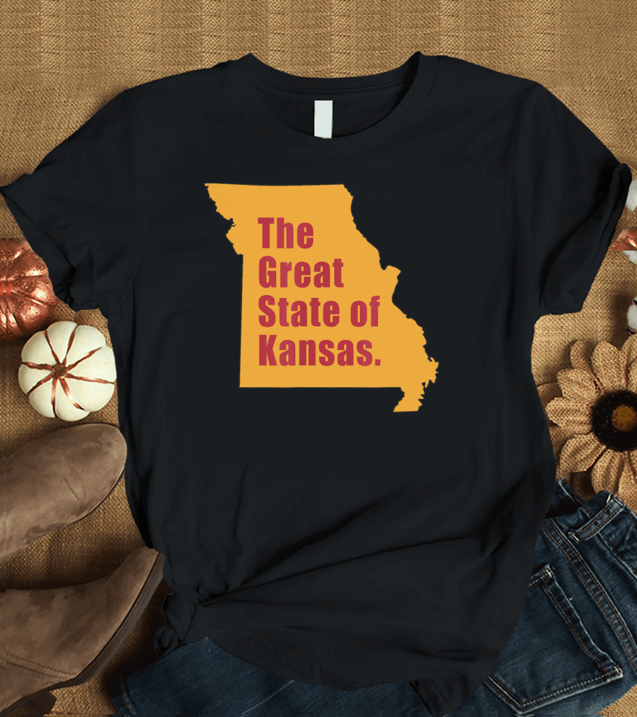 The Great State of Kansas Map of Missouri T-Shirt