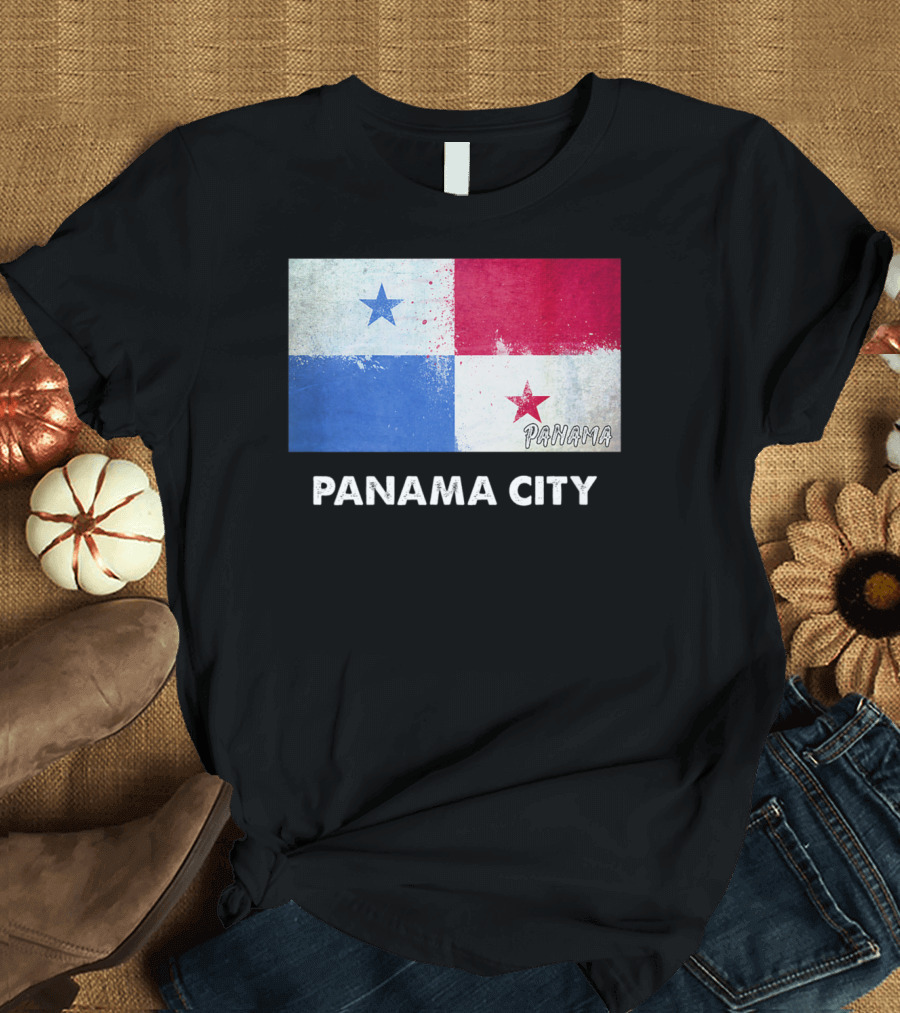 Panama City Panama Flag T-Shirt