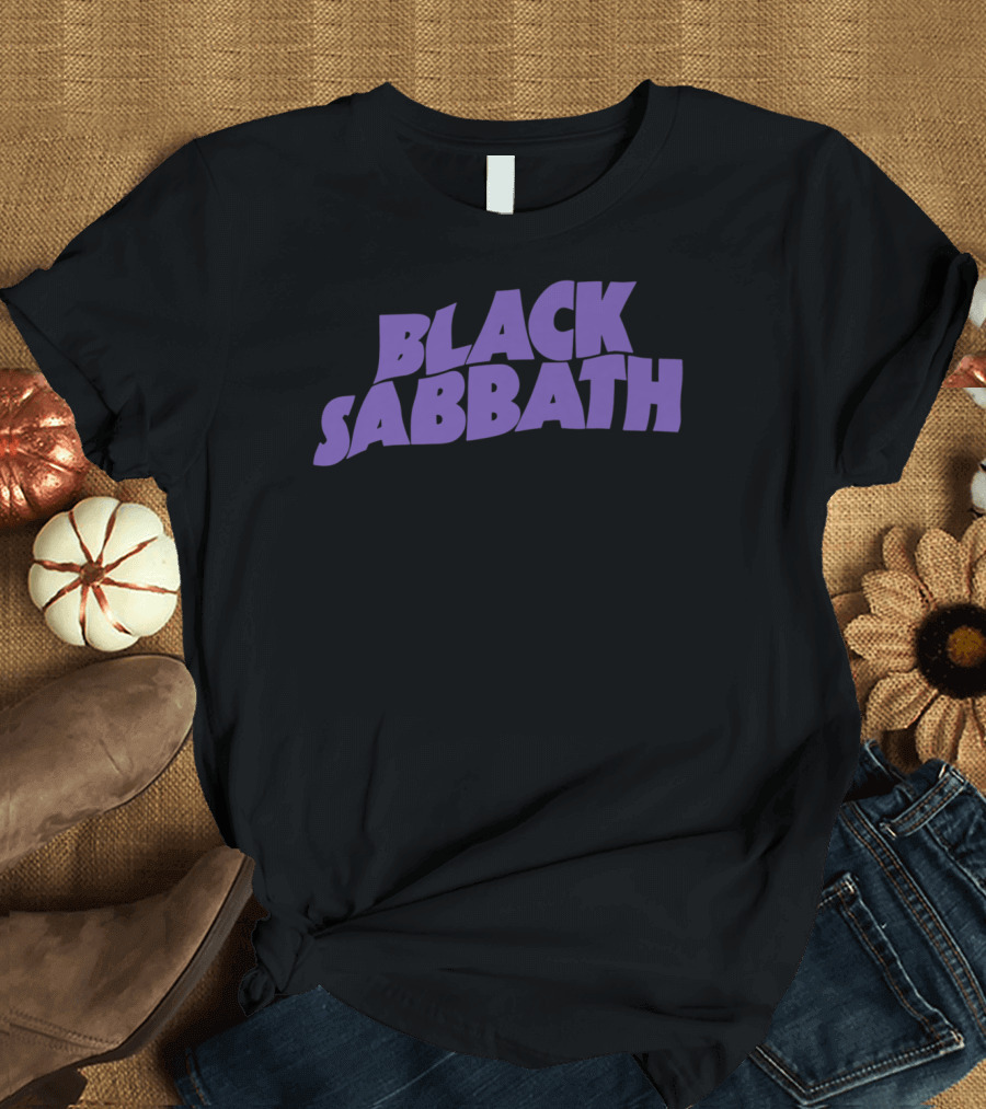 Black Sabbath Purple Text Classic T-Shirt