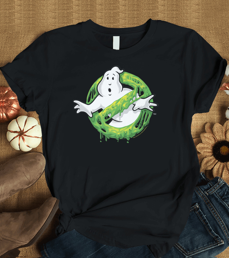 Ghostbusters Classic No-Ghost Slime Emblem T-Shirt