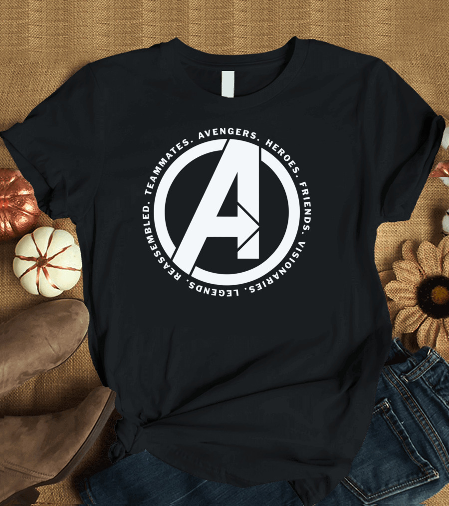 Marvel Avengers Teammates Heroes Friends Visionaries Legends Reassembled T-Shirt