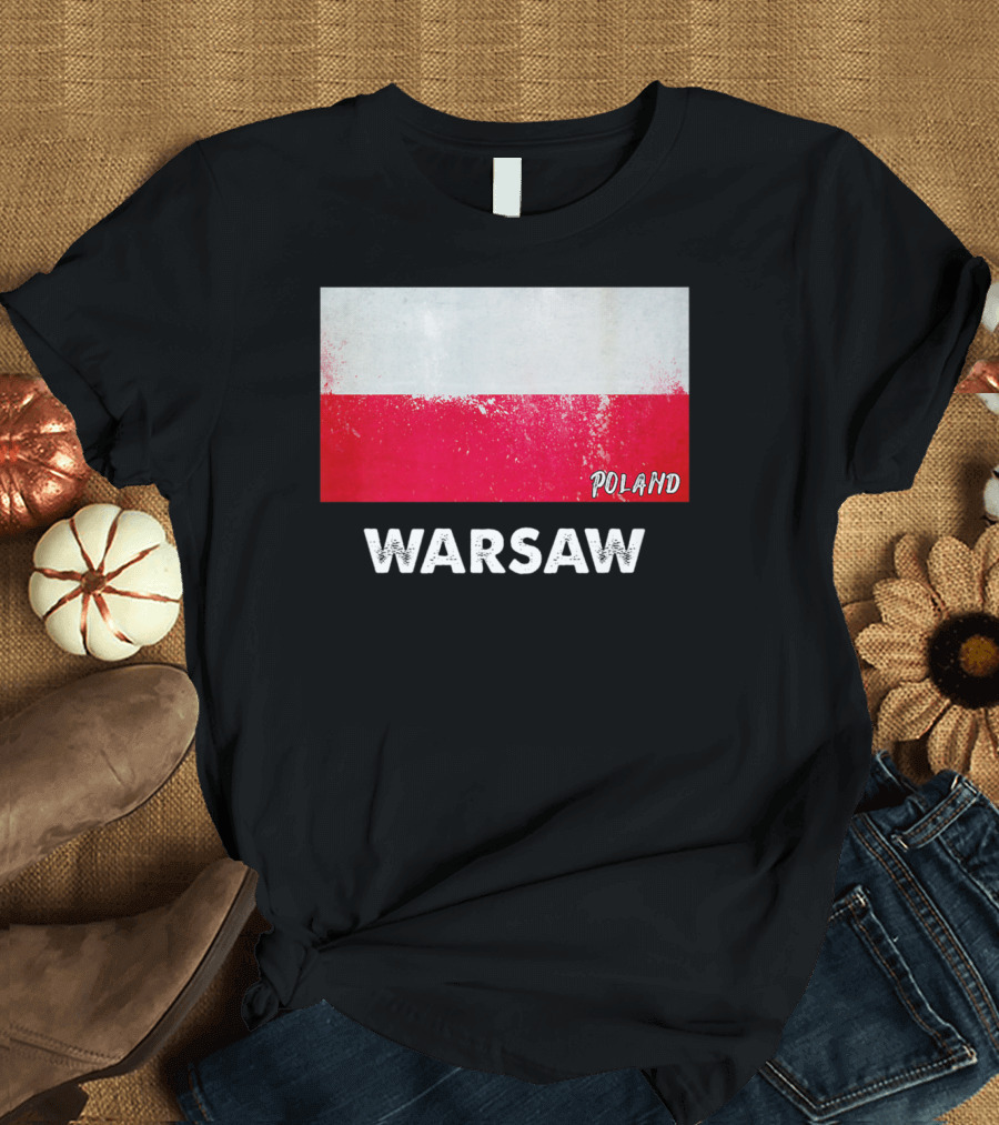 WARSAW POLAND FLAG T-Shirt