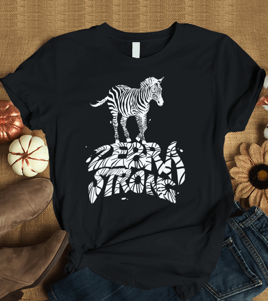 Zebra Strong Ehlers Danlos Syndrome Awareness T-Shirt