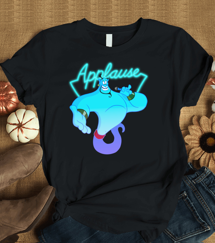 Disney Aladdin Genie Applause Neon Light T-Shirt