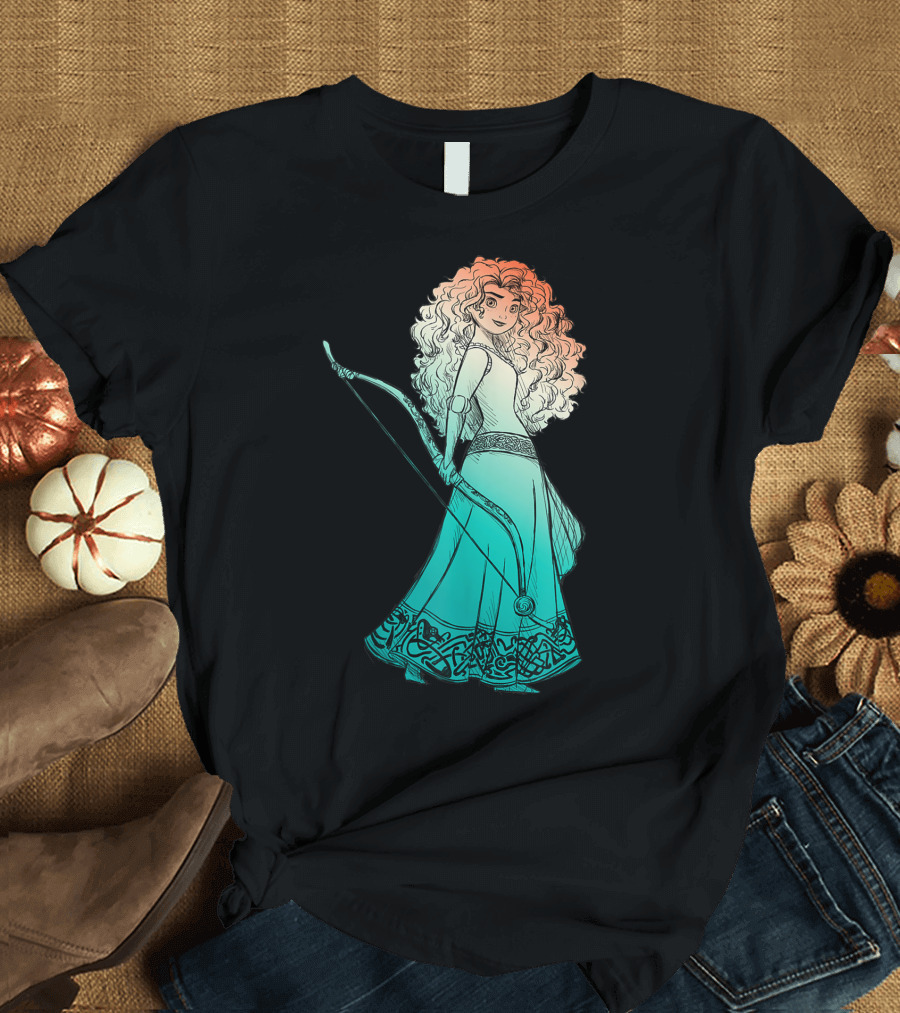 Merida Disney Pixar Brave Stylized Bow Celtic Dress T-Shirt
