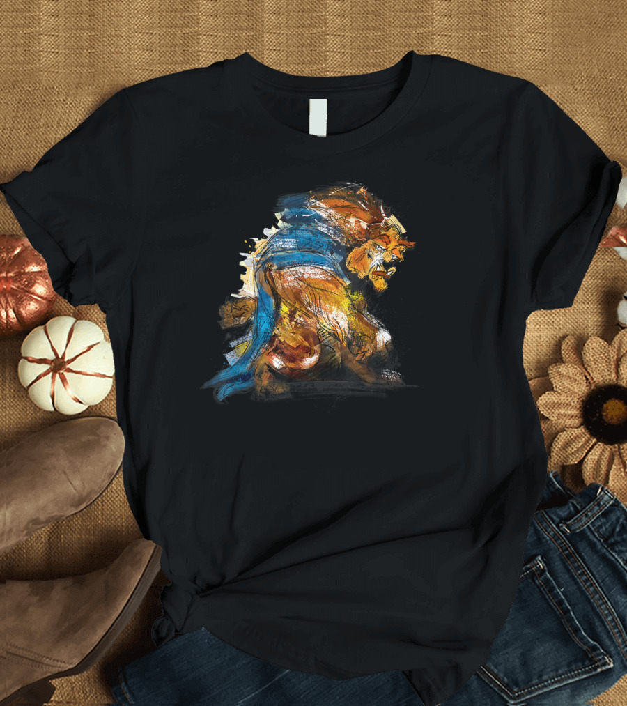 Disney Beast Sketch Inkbrush Painting T-Shirt