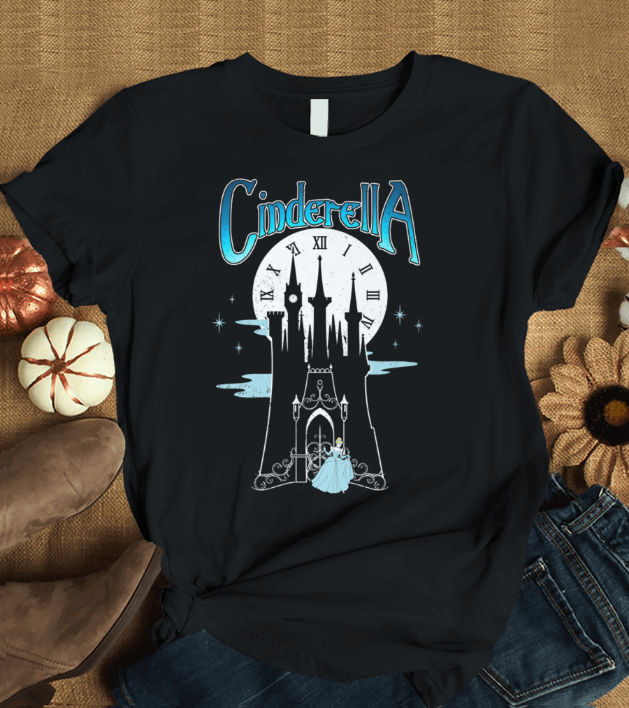 Cinderella Midnight Clock Castle T-Shirt