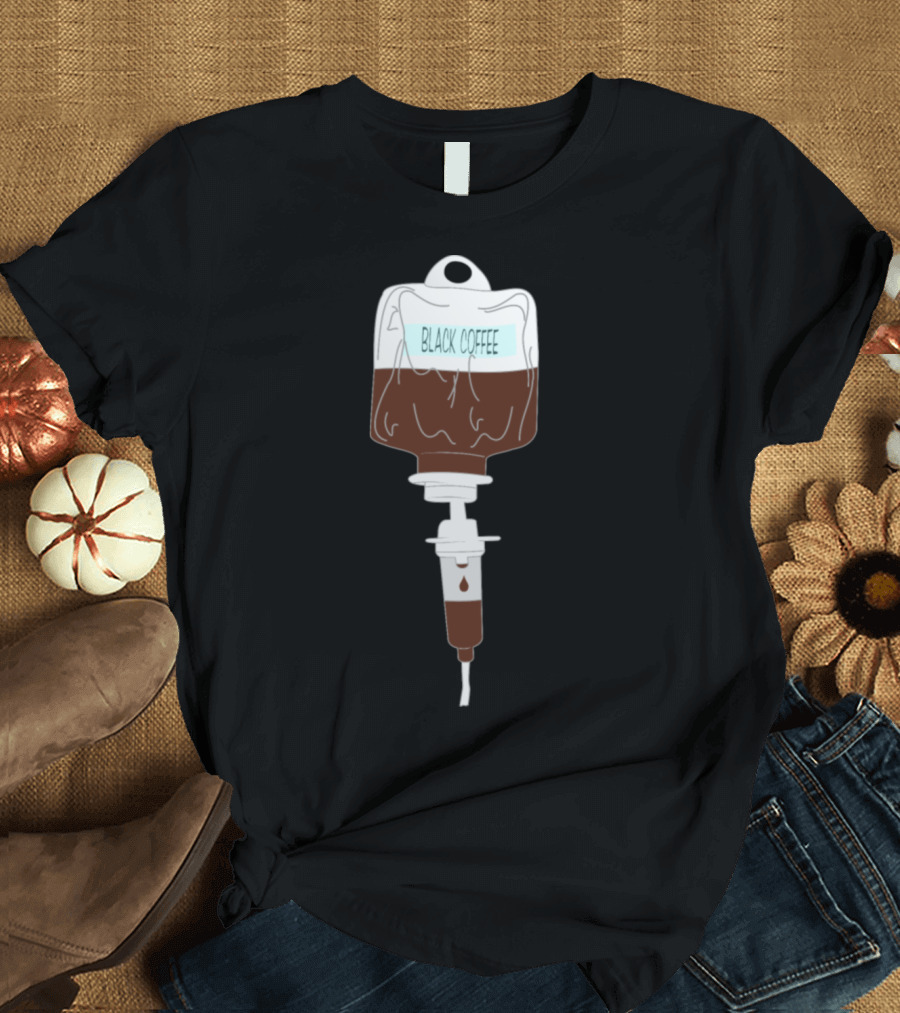 Black Coffee Infusion Caffeine Cup Stimulus T-Shirt