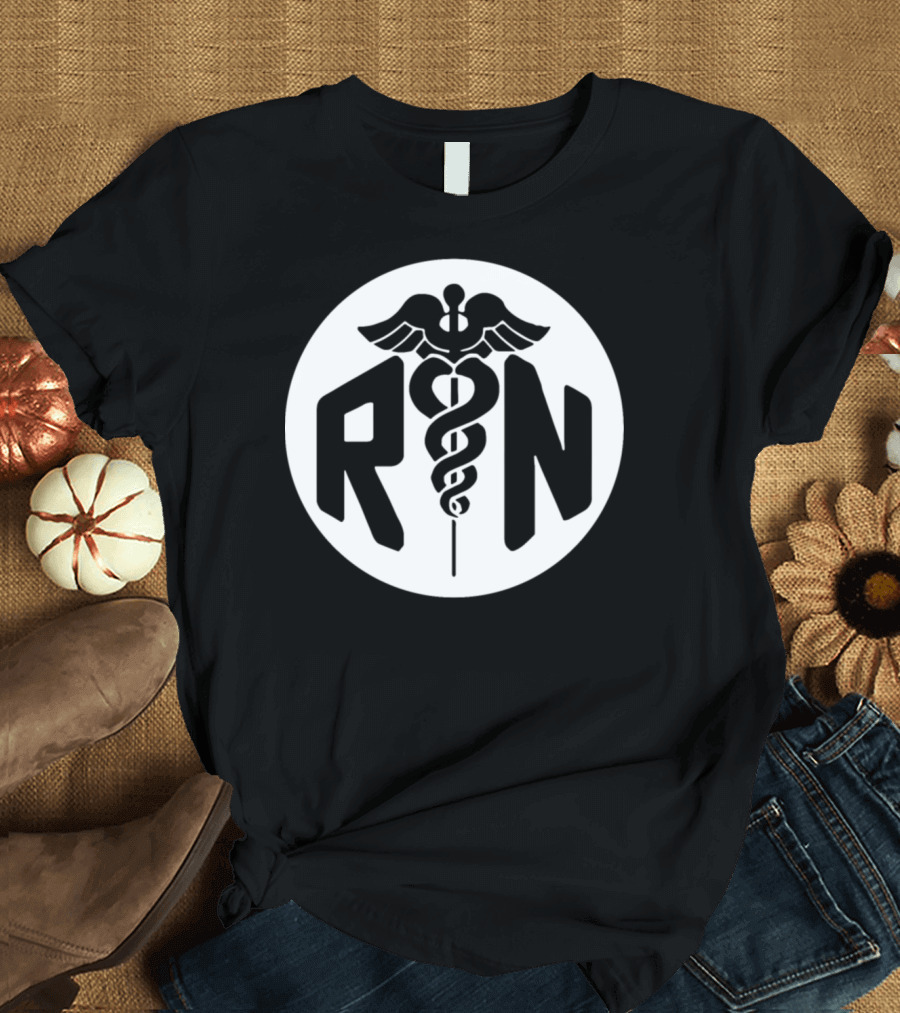 RN Nurse Caduceus Symbol KUiHc T-Shirt