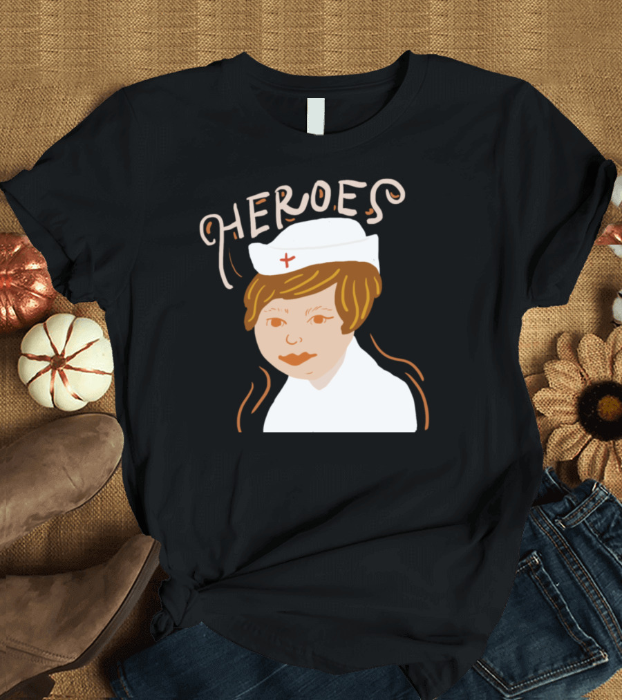 Heroes Nurse Classic Style Iconic Representation T-Shirt