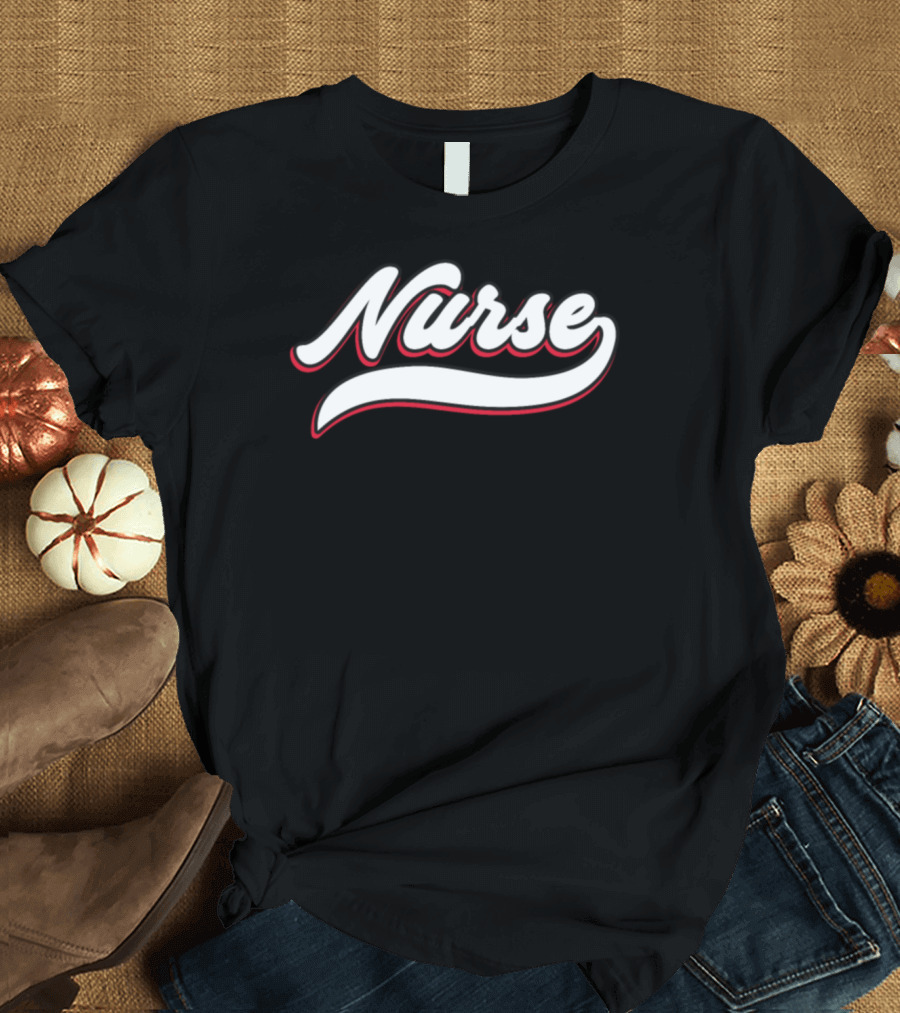 Nurse Retro Script T-Shirt