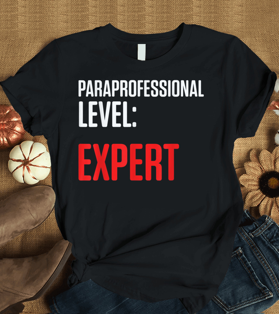 Paraprofessional Level Expert Fun Teacher Appreciation T-Shirt