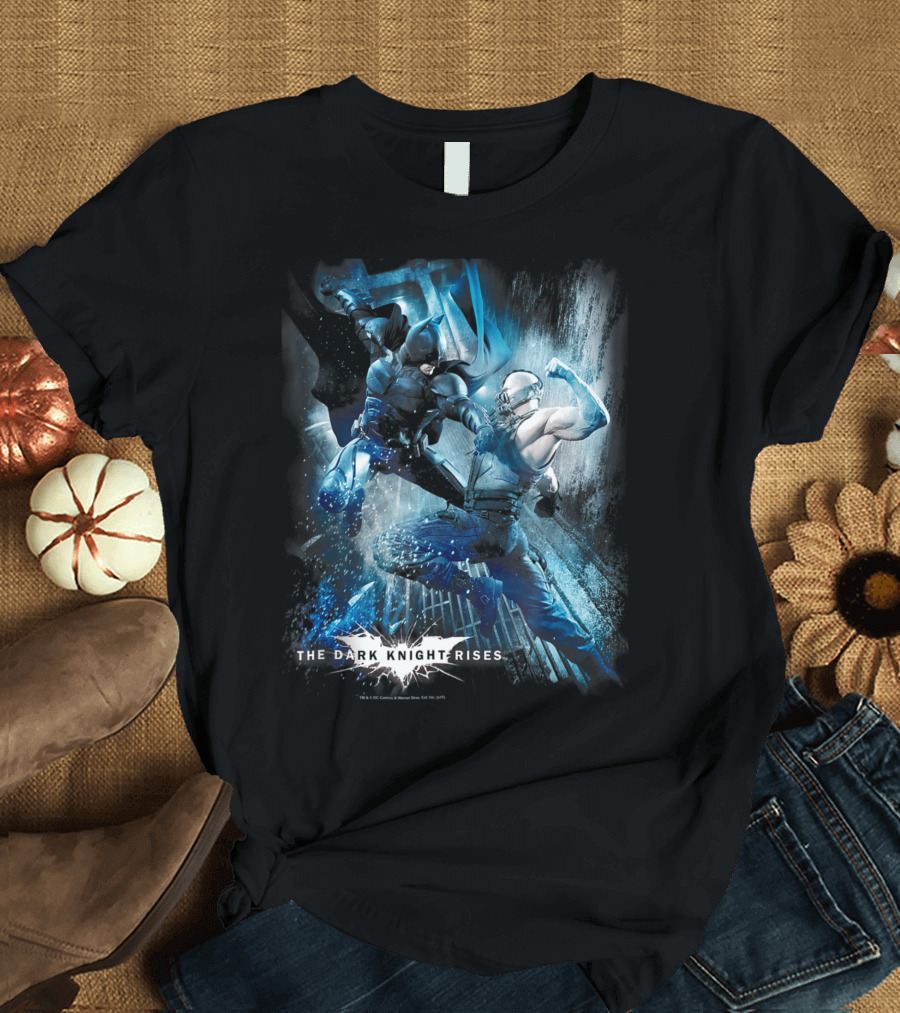 The Dark Knight Rises Batman vs Bane Epic Showdown T-Shirt