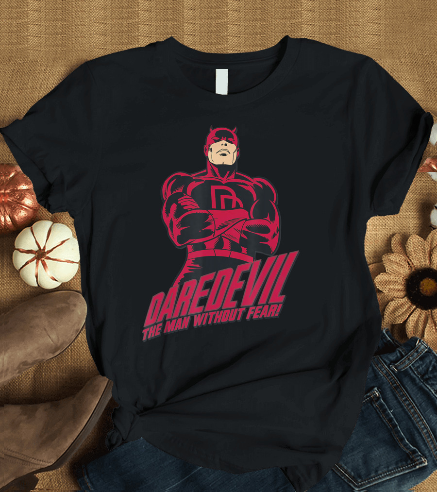 Daredevil The Man Without Fear Superhero Iconic Image T-Shirt