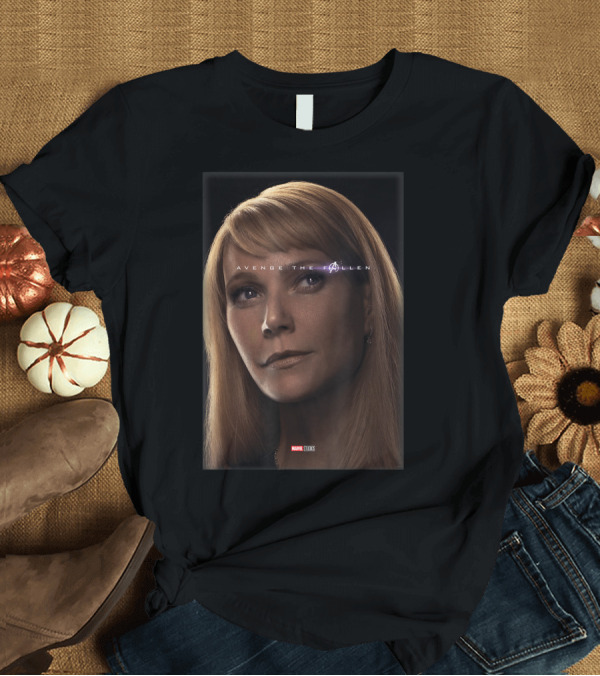 T-Shirt: Marvel Avengers Endgame Avenge The Fallen Pepper Potts Heroic T-Shirt Marvel Avengers Endgame Avenge The Fallen Pepper Potts Heroic T-Shirt
