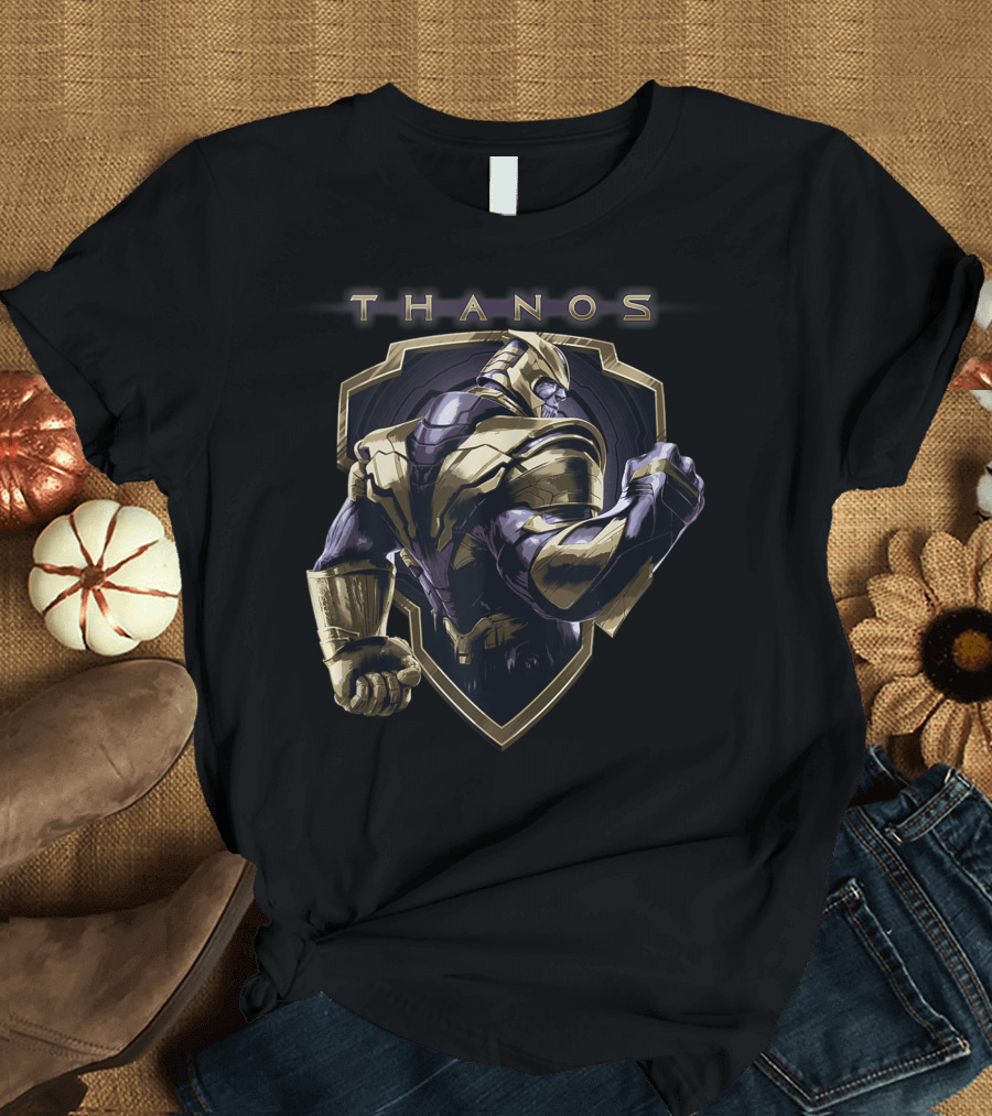 Thanos Marvel Avengers Endgame Shield T-Shirt