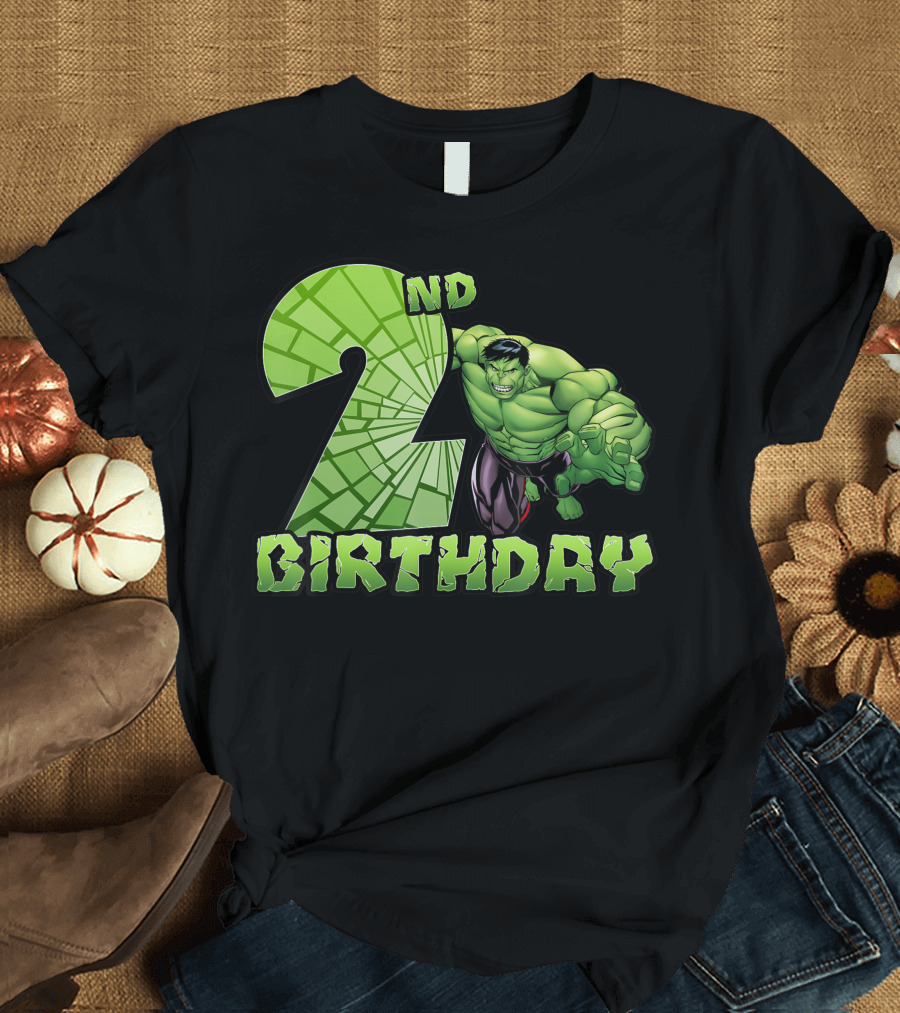 Marvel Avengers Hulk Smash 2nd Birthday T-Shirt