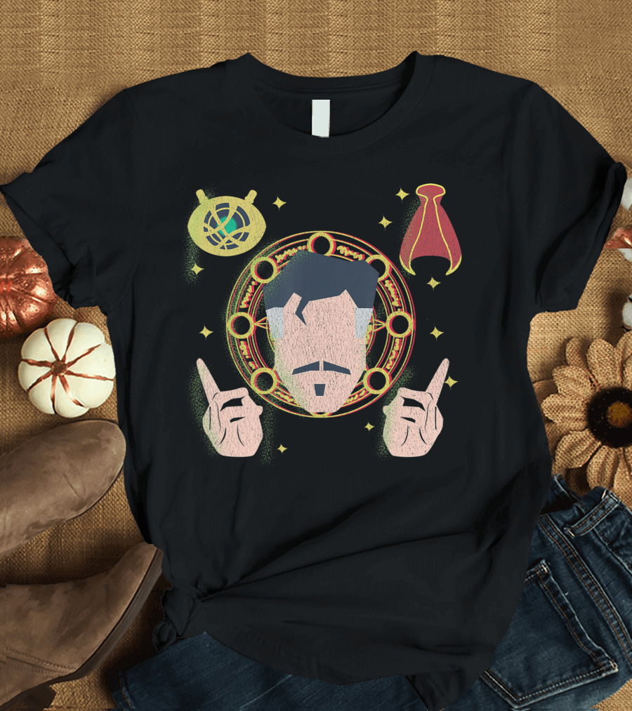 Marvel Doctor Strange Eye of Agamotto Cloak of Levitation Symbolic T-Shirt
