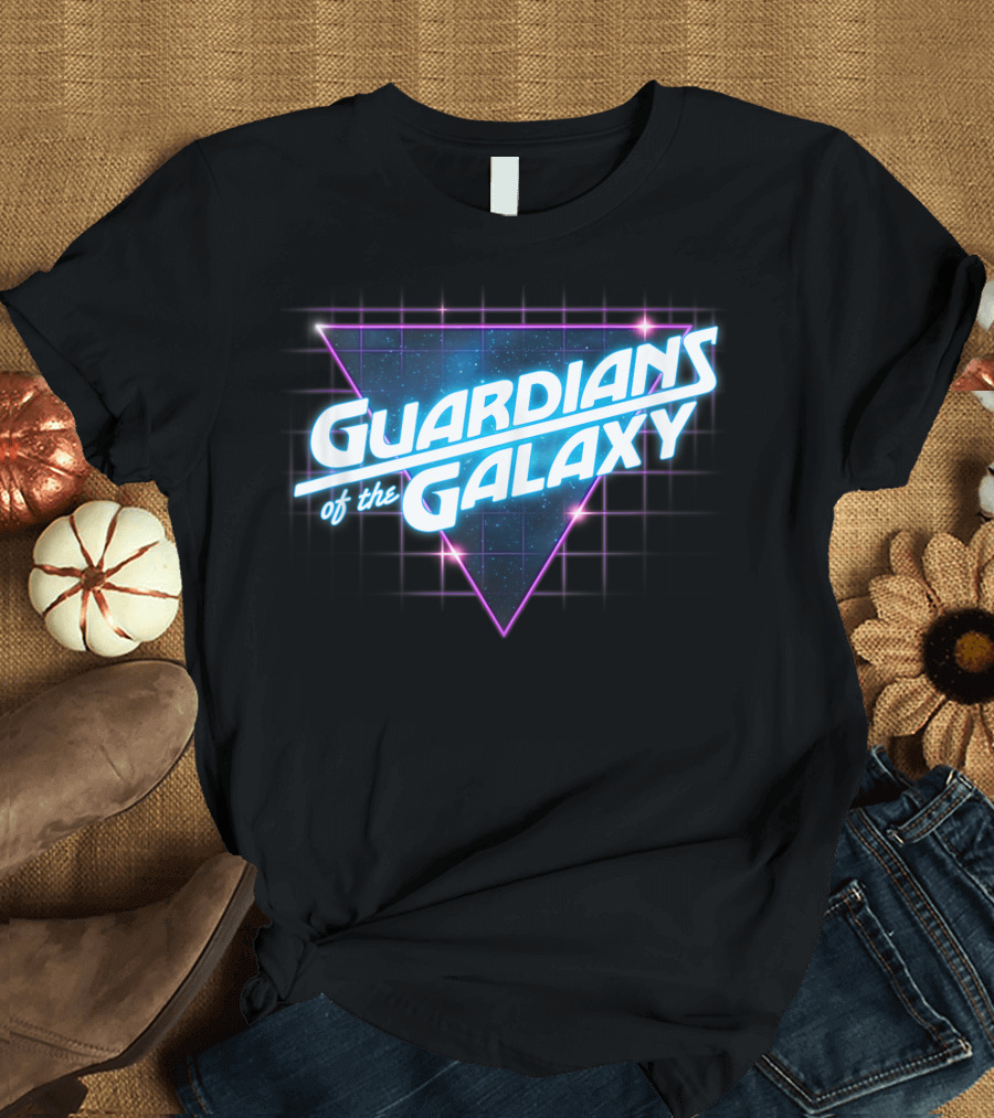 Guardians Of The Galaxy Retro Neon Triangle T-Shirt