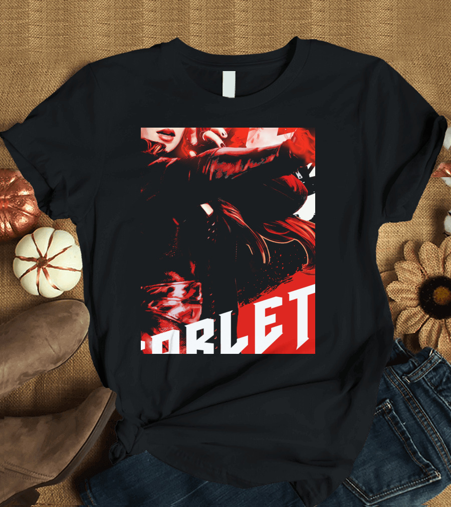 Marvel Infinity War Scarlet Witch Red Splat Aesthetic T-Shirt