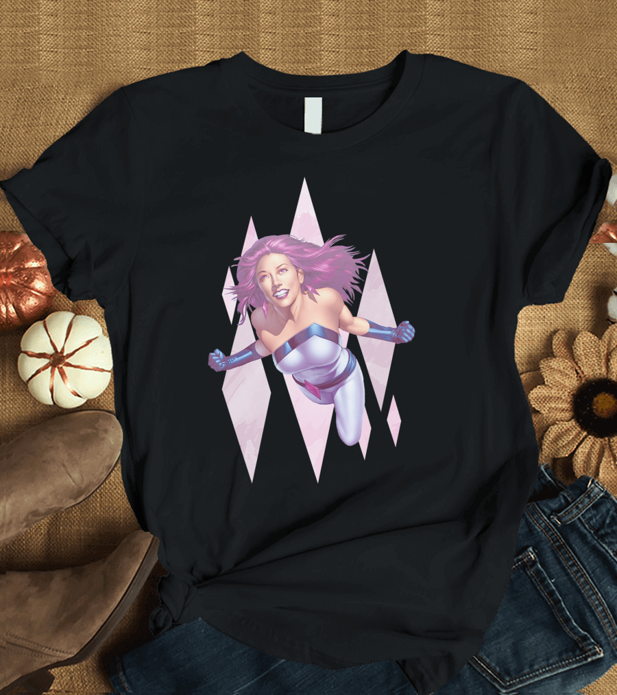 Marvel Jessica Jones Jewel Superhero Flight Diamond T-Shirt