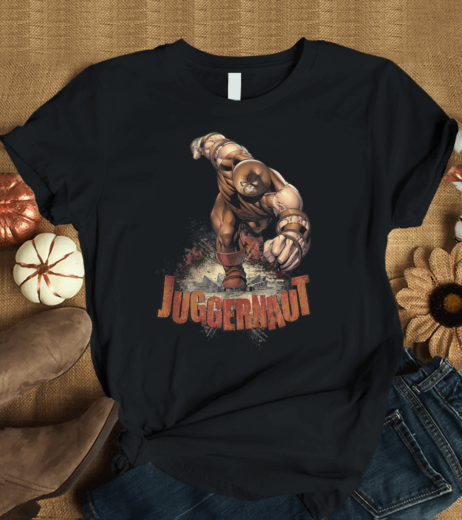 Juggernaut Marvel Powerful Charge Action Burst T-Shirt
