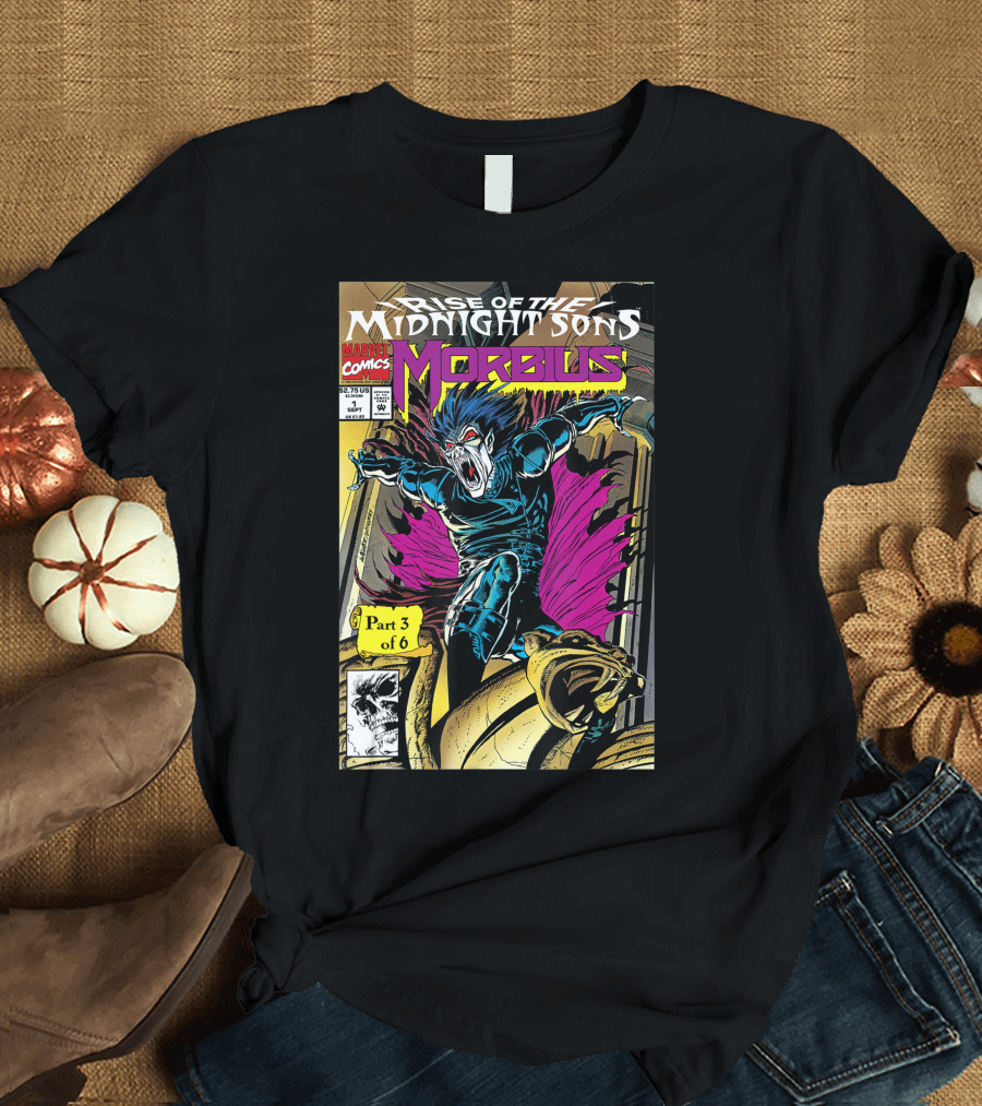 Marvel Comics Rise of the Midnight Sons Morbius Part 3 of 6 Comic Cover T-Shirt
