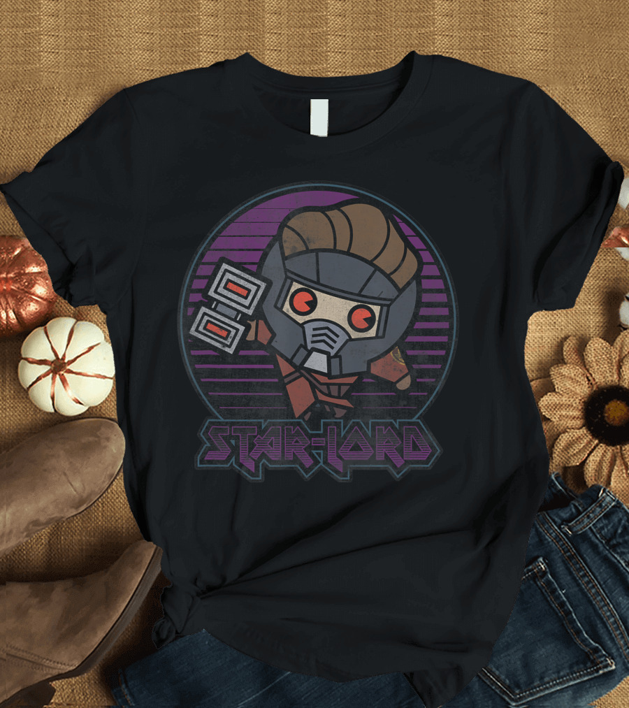 Marvel Star Lord Guardians Of Galaxy Kawaii T-Shirt