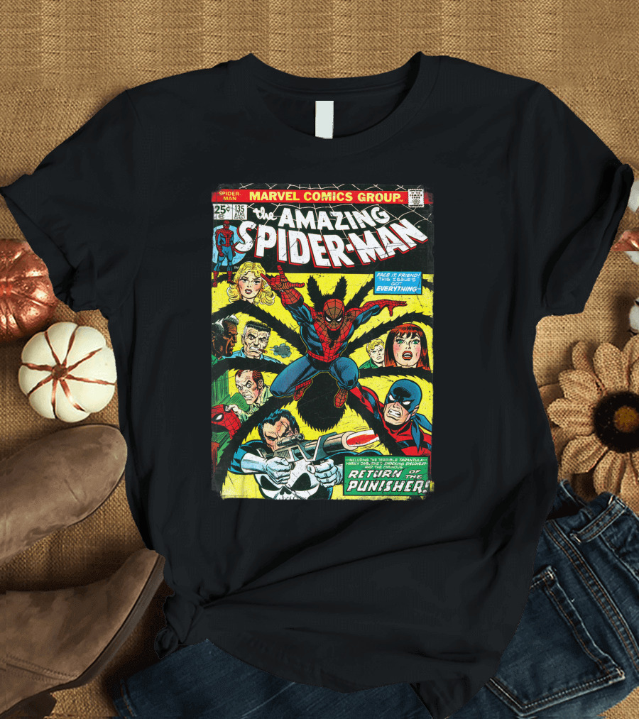 Marvel Comics Group The Amazing Spider-Man 135 Face It Friend This Issue The Punisher Return T-Shirt
