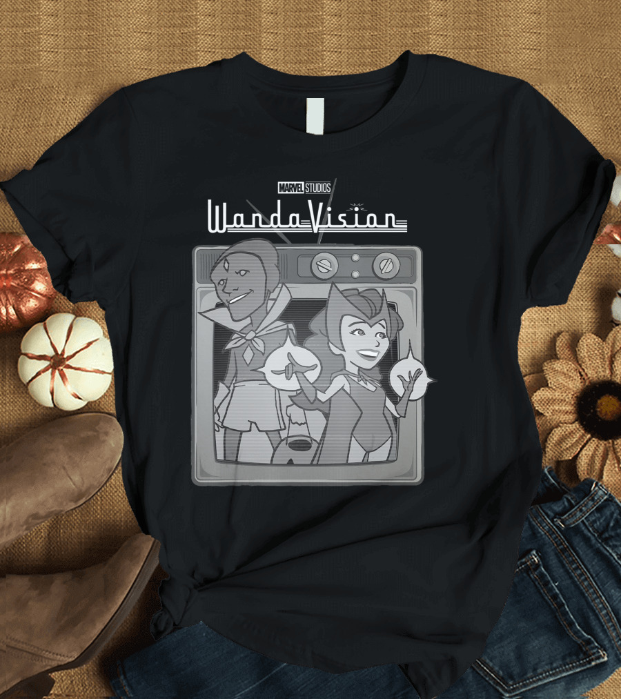 Marvel Studios WandaVision Retro Cartoon TV T-Shirt