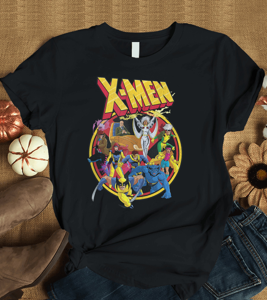 X-Men 90s Animated Series Iconic Marvel Characters T-Shirt