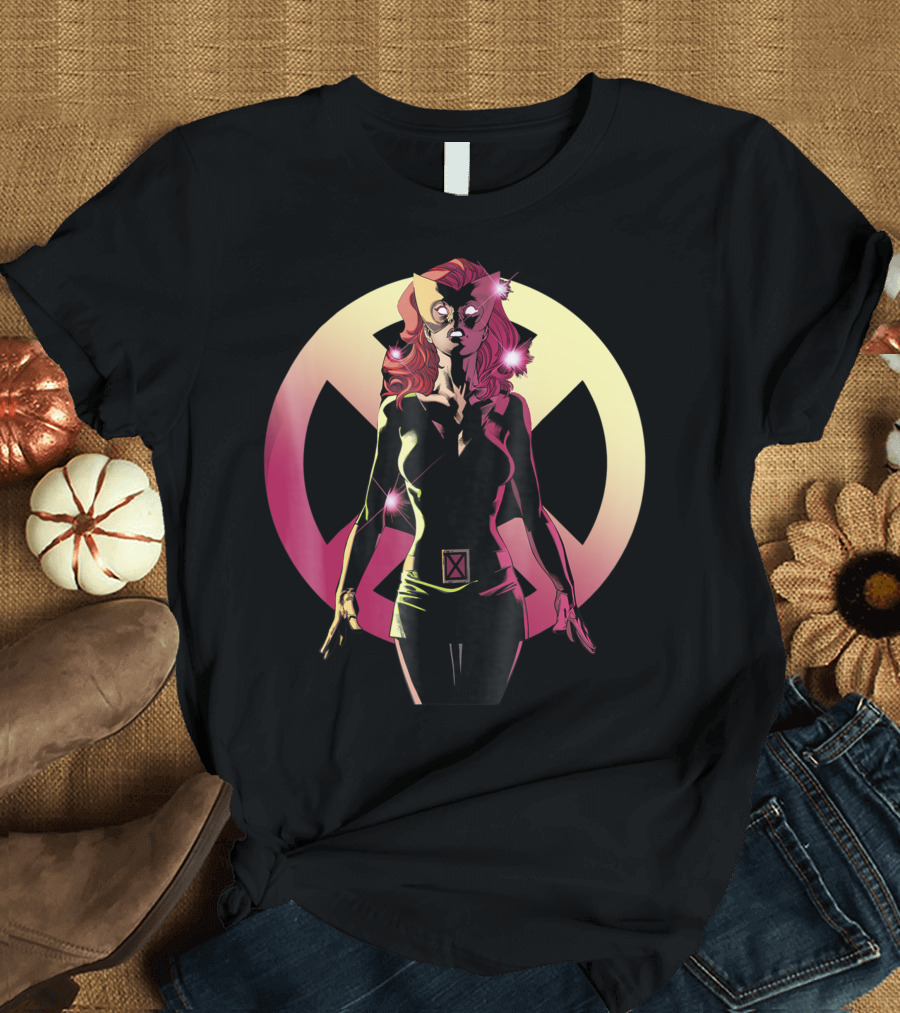 Marvel X Men Jean Grey Phoenix Transformation Iconic Emblem T-Shirt