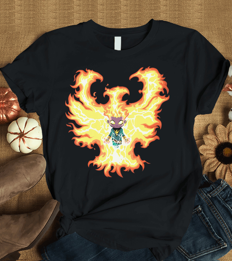 Marvel X Men Phoenix Firebird Flame Character T-Shirt