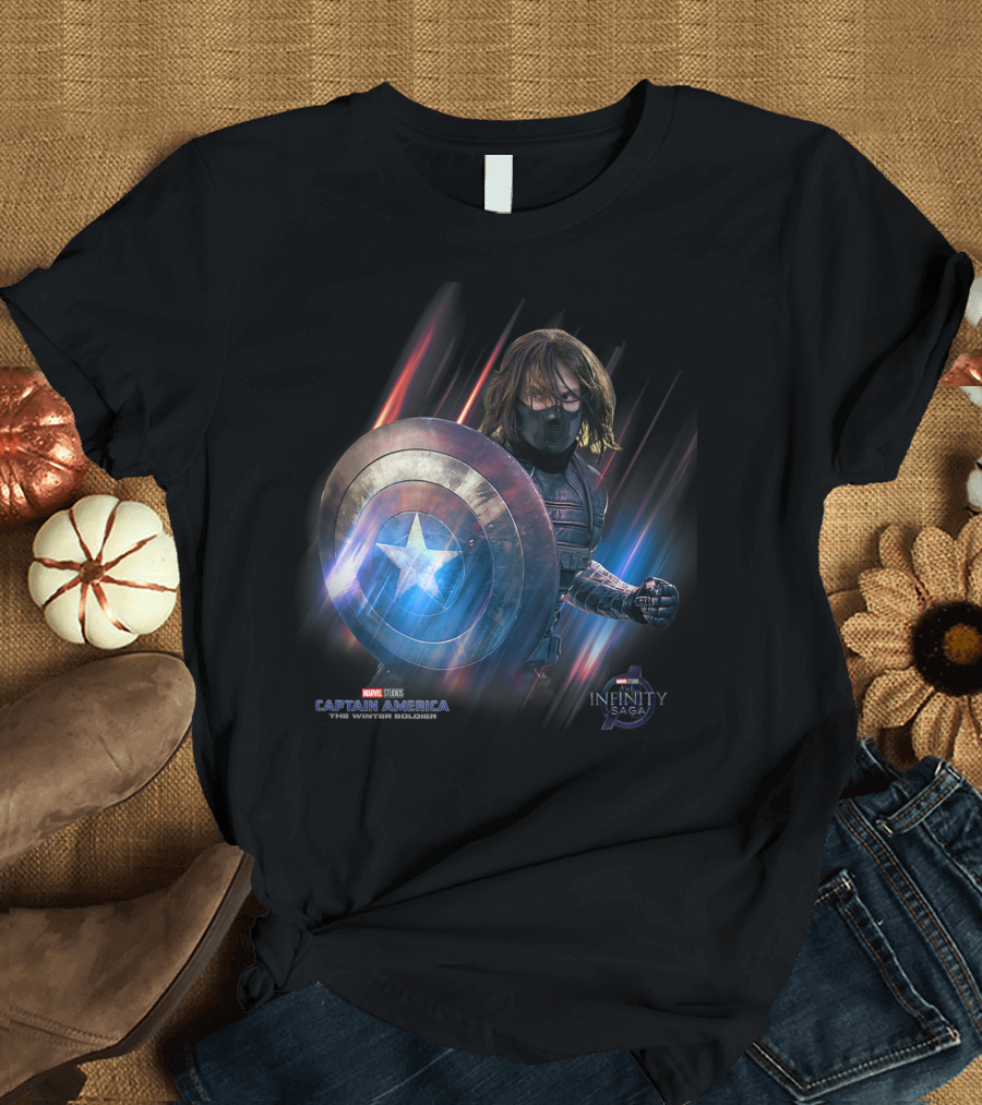 Marvel Studios Captain America The Winter Soldier Infinity Saga T-Shirt