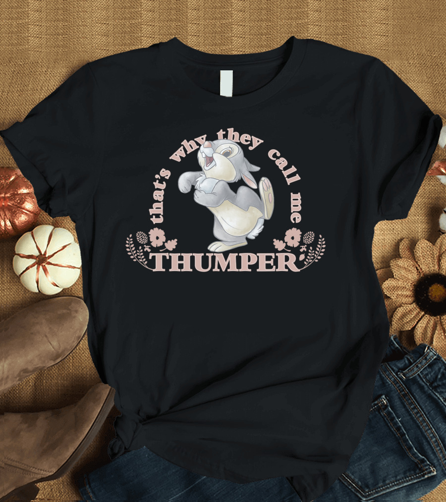 Disney Bambi That's Why They Call Me Thumper Floral Accents T-Shirt